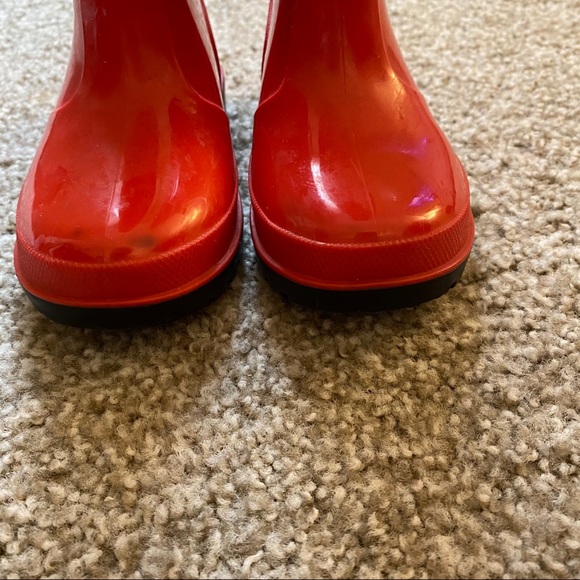Red Rain Boots - Picture 3 of 7
